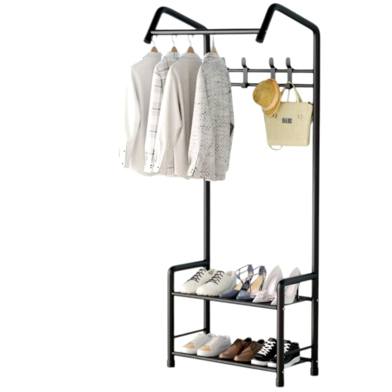 Stojący Wieszak na Ubrania Stojak Na Buty