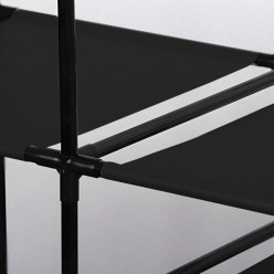 Podwójny Wieszak na Ubrania Wolno Stojący Stojak Na Buty