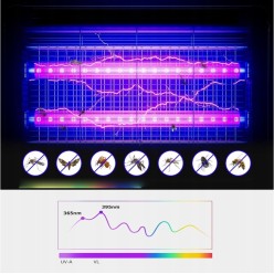 Lampa UV Owadobójcza Na Komary Zestaw 4 Świetlówki 41cm