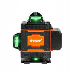 Poziomica Laserowa Samopoziomująca 4D 16 Linii Zielony Laser 360° Zestaw
