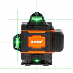 Poziomica Laserowa Samopoziomująca 4D 16 Linii Zielony Laser 360° Zestaw