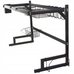 Dwupoziomowa Suszarka Do Naczyń Nad Zlew z Pojemnikiem Na Sztućce, 85 cm