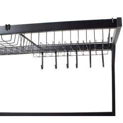 Dwupoziomowa Suszarka Do Naczyń Nad Zlew z Pojemnikiem Na Sztućce, 85 cm