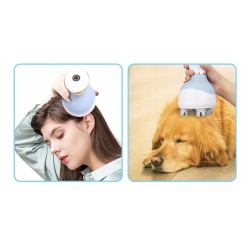 Masażer Głowy USB Akumulatorowy 3 Tryby 4 Głowicowy