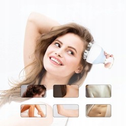 Masażer Głowy USB Akumulatorowy 3 Tryby 4 Głowicowy