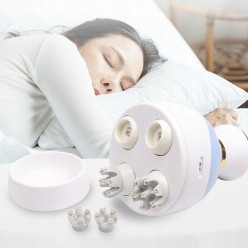 Masażer Głowy USB Akumulatorowy 3 Tryby 4 Głowicowy