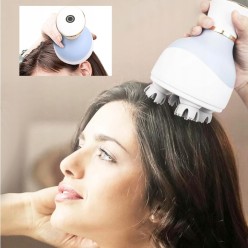 Masażer Głowy USB Akumulatorowy 3 Tryby 4 Głowicowy