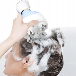 Masażer Głowy USB Akumulatorowy 3 Tryby 4 Głowicowy