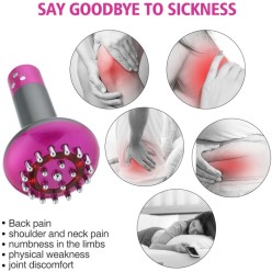 Zestaw Rozgrzewający Masażer Do Ciała Głowy Brzucha 6 trybów USB z Olejkiem Warmwood