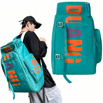 Plecak Szkolny i Turystyczny 55 L z Mocowaniem Na Deskorolkę, Wielokomorowy, Nylonowy