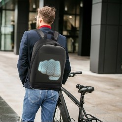 Plecak z Dużym Ekranem LED RGB Bluetooth Android iOS z Powerbank 4000mAh