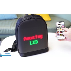 Plecak z Dużym Ekranem LED RGB Bluetooth Android iOS z Powerbank 4000mAh