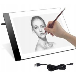 Deska Kreślarska Tablica Do Szkicowania 33,5 cm 3 poziomy LED USB