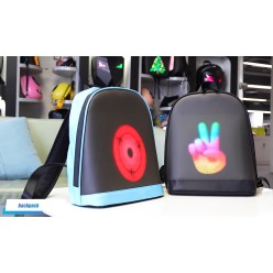 Plecak z Dużym Ekranem LED RGB Bluetooth Android iOS z Powerbank 4000mAh