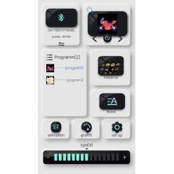 Plecak z Dużym Ekranem LED RGB Bluetooth Android iOS z Powerbank 4000mAh