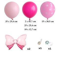 Zestaw Balonów Myszka Minnie Mini Girlanda 111 elementów