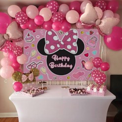 Zestaw Balonów Myszka Minnie Mini Girlanda 111 elementów