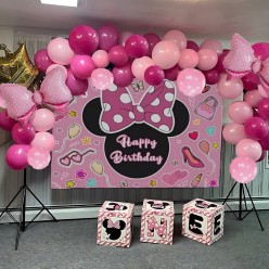 Zestaw Balonów Myszka Minnie Mini Girlanda 111 elementów