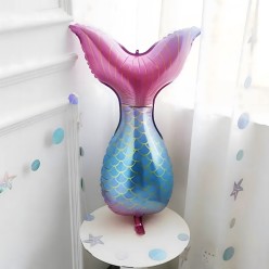 Duży Zestaw Balonów na Urodziny Motyw Syrena 97 elementów