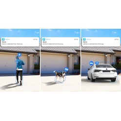 Kamera Zewnętrzna 4G LTE Solarna 3 Obiektywy Funkcja AI