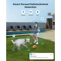 Kamera Zewnętrzna 4G LTE Solarna 3 Obiektywy Funkcja AI