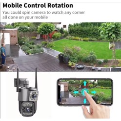 Zewnętrzna Kamera 4G LTE 2 Obiektywy z Funkcją AI V380 PRO