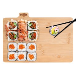 Zestaw Desek Do Krojenia 4 szt Bambusowe Metalowy Stojak