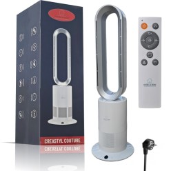 2w1 Wentylator Oscylacyjny Kolumnowy Bezłopatkowy Grzejnik 1950 W