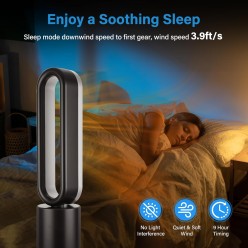 2w1 Wentylator Oscylacyjny Kolumnowy Bezłopatkowy Grzejnik 1950 W