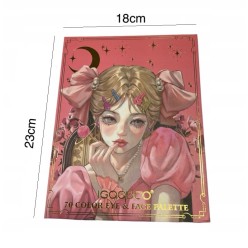 Paleta Cieni 70 szt Zestaw z Pędzelkami i Lusterkiem Makijaż Dla Dzieci