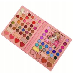 Paleta Cieni 70 szt Zestaw z Pędzelkami i Lusterkiem Makijaż Dla Dzieci