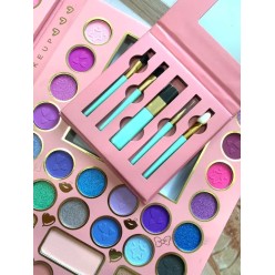 Paleta Cieni 70 szt Zestaw z Pędzelkami i Lusterkiem Makijaż Dla Dzieci