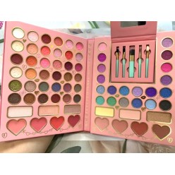 Paleta Cieni 70 szt Zestaw z Pędzelkami i Lusterkiem Makijaż Dla Dzieci