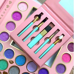 Paleta Cieni 70 szt Zestaw z Pędzelkami i Lusterkiem Makijaż Dla Dzieci