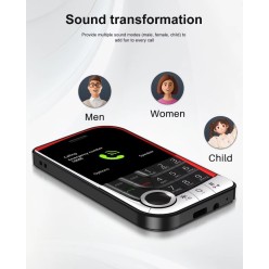 Telefon Komórkowy V10 Mikro Rozmiarów 2,01 Cala Dual SIM z Funkcją Modulacji Głosu