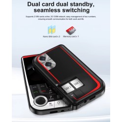 Telefon Komórkowy V10 Mikro Rozmiarów 2,01 Cala Dual SIM z Funkcją Modulacji Głosu