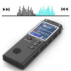 Szpiegowski Dyktafon z Dużym Wyświetlaczem Aktywacja Głosem 16GB