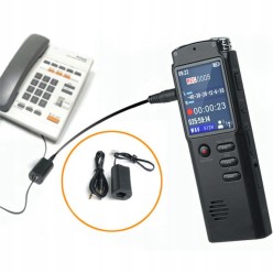 Szpiegowski Dyktafon z Dużym Wyświetlaczem Aktywacja Głosem 16GB