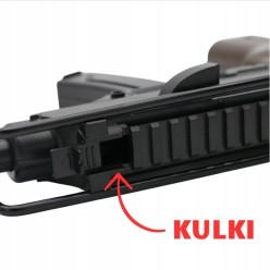 Replika pistoletu Scorpion 6 mm / 12 mm Zestaw z Kulkami Żelowymi Gumowymi i Piankowymi