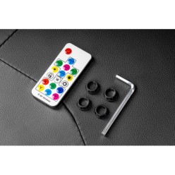 Fotel Gamingowy Kruger&matz Gx-150 Czarny z Podświetleniem LED