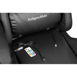 Fotel Gamingowy Kruger&matz Gx-150 Czarny z Podświetleniem LED