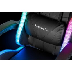 Fotel Gamingowy Kruger&matz Gx-150 Czarny z Podświetleniem LED