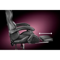 Fotel Gamingowy Kruger&matz Gx-150 Czarny z Podświetleniem LED