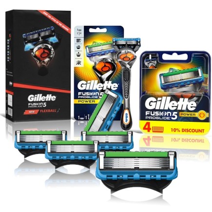 ZESTAW Gillette FUSION PROGLIDE EDYCJA NA PREZENT 5sz + RĄCZKA FLEXBALL