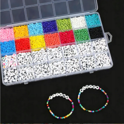 Zestaw Artystyczny Do Robienia Bransoletek i Naszyjników 4400 Elementów