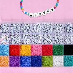 Zestaw Artystyczny Do Robienia Bransoletek i Naszyjników 4400 Elementów