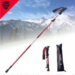 Kije Trekkingowe Do Nordic Walking Zestaw 2 szt Składane z Regulacją