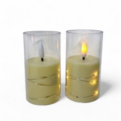 Znicze Efekt Płomienia Świeczka LED Zestaw 12szt na Baterie 2xAA