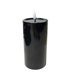 Znicz / Wkład Efekt Płomienia Świeczka LED Wbudowany Panel Solarny 18 cm