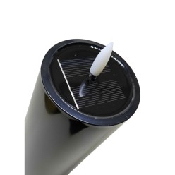 Znicz / Wkład Efekt Płomienia Świeczka LED Wbudowany Panel Solarny 18 cm